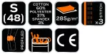 Spodnie robocze HD Slim, pasek, rozmiar S