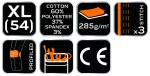 Spodnie robocze HD Slim, pasek, rozmiar XL