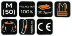 Polar roboczy PREMIUM, wzmocnienia z Cordury, rozmiar M