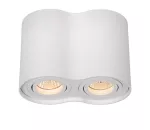 TUBE Spot 2xGU10 excl Round White