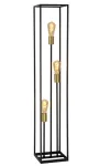 RUBEN Floorlamp 3x E27 40W Black/Satin Brass