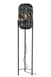 HERMINE Floorlamp E27/40W Black Rotan