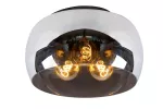 OLIVIA - Flush ceiling light - D40 cm - 3xE27 - Smoke Grey