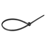 Opaska kablowa, kolor czarny, odporna na UV, szerokość 3,6mm, długość 200mm, 25 sztuk