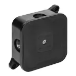 Puszka n/t ECO IP44 400V 4 dławnice gumowe 85x85x35mm czarny 60 szt.