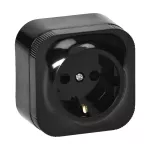 Gniazdo pojedyncze n/t ToDo 2P+Z Sch. IP20, 16A, 230V AC, czarny 10szt