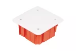 INSTALL-BOX puszka podtynkowa 89x89x50 IP 40 - kolor ceglasty
