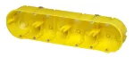 PK-4x60 puszka podtynkowa do ścian pustych bezhalogenowa samogasnąca IP 20 - kolor żółty