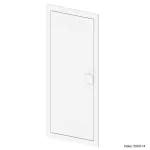 MSF drzwi 4x12 multimedia metalowe z ramą komplet - kolor biały