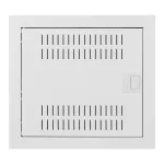 MSF rozdzielnica 1x12 multimedialna podtynkowa drzwi metalowe IP 30 - kolor biały