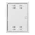 MSF rozdzielnica 2x12 multimedialna podtynkowa drzwi metalowe IP 30 - kolor biały