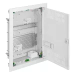 MSF rozdzielnica 2x12 multimedialna podtynkowa drzwi metalowe IP 30 - kolor biały