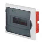 ECONOMIC BOX rozdzielnica 1x8 PE+N podtynkowa IP 40 - kolor dymny