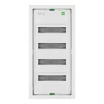 MSF rozdzielnica 4x12 PE+N podtynkowa drzwi metalowe IP 30 - kolor biały