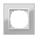SENTIA ramka pojedyncza szkło IP 20 - kolor srebrny
