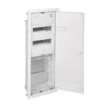 MSF TWIN rozdzielnica 2x12 PE+N+2x12 multimedialna podtynkowa drzwi metalowe IP 30 - kolor biały