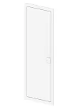 MSF drzwi 5x12 metalowe z ramą komplet IP 30 - kolor biały