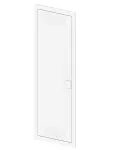 MSF drzwi 5x12 TWIN metalowe z ramą komplet - kolor biały