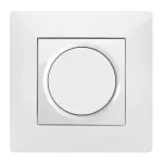 VOLANTE ściemniacz obrotowy 400W z ramką podtynkowy IP 20 - kolor biały