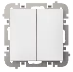 SANTRA łącznik 2xschodowy bez ramki podtynkowy IP20 - kolor biały
