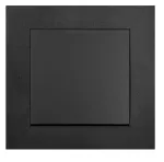 SANTRA łącznik zwierny światło bez ramki podtynkowy IP20 - kolor czarny