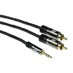Kabel audio High Performance 1x3, 5mm M-2xRCA M 3m