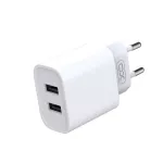 GSM175062 XO ładowarka sieciowa CE02C 2x USB 2,1A biała + kabel USB-C