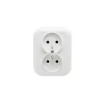 NT-6F Gniazdo wtyczkowe podwójne-FAN- n/t 2x2p+Z 16A, 250V; biały
