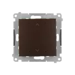 SIMON 54 GO WMDC-013NxP-046 Sterownik do rolety, żaluzji, markiz, firan, sterowany smartfonem [Wi-Fi] - SHUTTER; 2x5 A, 230 V, (moduł); brąz mat