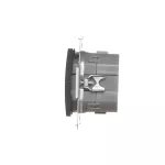 SIMON 54 GO WMDL-L1321x-049 Ściemniacz do żarówek LED-owych, sterowany smartfonem [Wi-Fi] - DIMMER; 15-200 W, 230 V, (moduł); czarny mat
