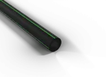 Rura gładkościenna światłowodowa w kręgach śr.32mm QRGS 32/2,0 CZARNA Z PASKIEM ZIELONYM