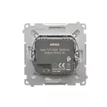 SIMON BASIC WB-MC2USBx-01-11Bx Ładowarka 2 x USB (moduł), 2.1 A, 5V DC, 230V; biały