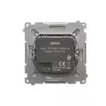 SIMON BASIC WB-MC2USBx-01-43Bx Ładowarka 2 x USB (moduł), 2.1 A, 5V DC, 230V; srebrny mat