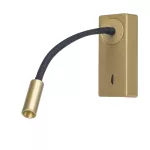 Reading lights Mine LED 2.1W LED warm-white 3000K ON-OFF Gold 107lm DE-0117-ORO
