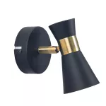 Spotlights series Eufo Single GU10 Black Gold DE-0171-NEG