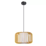 Pendant VIVA E27 15W Black Light wood DE-0179-NAT