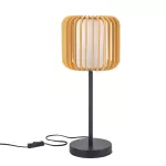 Table lamp VIVA E27 15W Black Light wood DE-0200-NAT