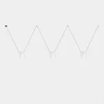 Pendant Attic 3 Bodies Hexagonal Shape 1200mm Side E27 45W White 3255lm 00-9046-05-14