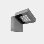 Wall fixture IP66 Modis Optics Single LED 20W LED extra warm-white 2200K ON-OFF Grey 932lm AS11-18P8S3OU34