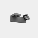 Wall fixture IP66 Modis Optics Double 430mm LED 40.2W LED extra warm-white 2200K DALI-2/PUSH Urban grey 1864lm AS12-37P8S3DSZ5