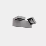 Wall fixture IP66 Modis Optics Double 430mm LED 40.2W LED extra warm-white 2200K ON-OFF Grey 1864lm AS12-37P8S3OU34