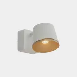 Wall fixture Drone Single LED 8.6W LED warm-white 2700K ON-OFF White 350lm 05-A936-14-F5