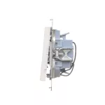 SIMON 55 WMDL-031xx5-111 Przycisk potrójny z podświetleniem LED (moduł) 10 AX, 250 V~, szybkozłącza; Biały mat