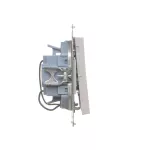 SIMON 55 WMDL-031xx5-114 Przycisk potrójny z podświetleniem LED (moduł) 10 AX, 250 V~, szybkozłącza; Jasnoszary mat