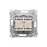SIMON 55 WMDL-01032X-111 Przycisk poczwórny (moduł) 10 AXm, 250 V~, szybkozłącza; Biały mat