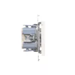 SIMON 55 WMDL-01032X-111 Przycisk poczwórny (moduł) 10 AXm, 250 V~, szybkozłącza; Biały mat