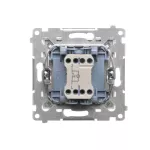 SIMON 55 WMDL-0P15xx-111 Przycisk pojedynczy zwierny z podświetleniem LED (moduł) 10 AX, 250 V~, szybkozłącza; Biały mat