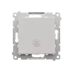 SIMON 55 WMDL-0P15xx-114 Przycisk pojedynczy zwierny z podświetleniem LED (moduł) 10 AX, 250 V~, szybkozłącza; Jasnoszary mat