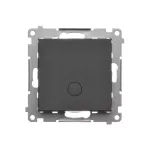 SIMON 55 WMDL-0P15xx-149 Przycisk pojedynczy zwierny z podświetleniem LED (moduł) 10 AX, 250 V~, szybkozłącza; Czarny mat