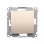 SIMON 54 WMDL-010xxx-044 Łącznik jednobiegunowy (moduł) 10AX, 250V~, szybkozłącza; złoty mat